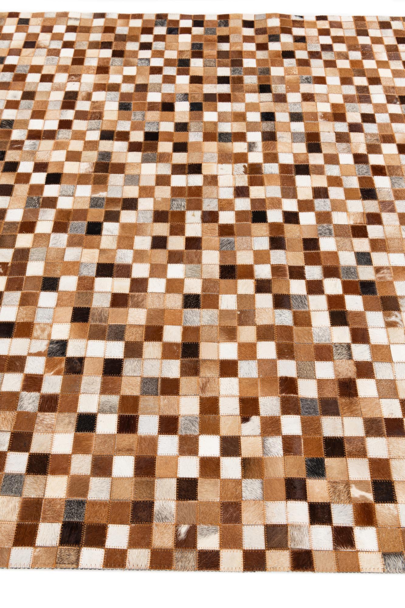 5' 2 x 8' Cowhide Stocks Rug