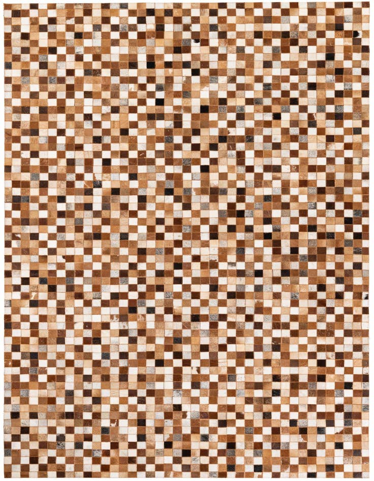 Detail image of 5' 2 x 8' Cowhide Stocks Rug