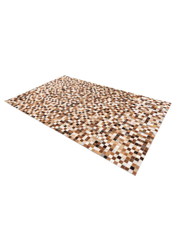 Detail image of 5' x 7' 11 Cowhide Stocks Rug