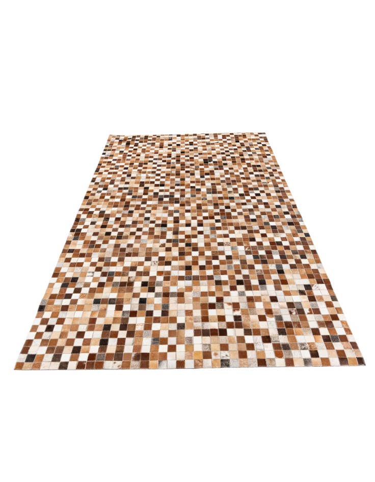 Detail image of 5' x 7' 11 Cowhide Stocks Rug
