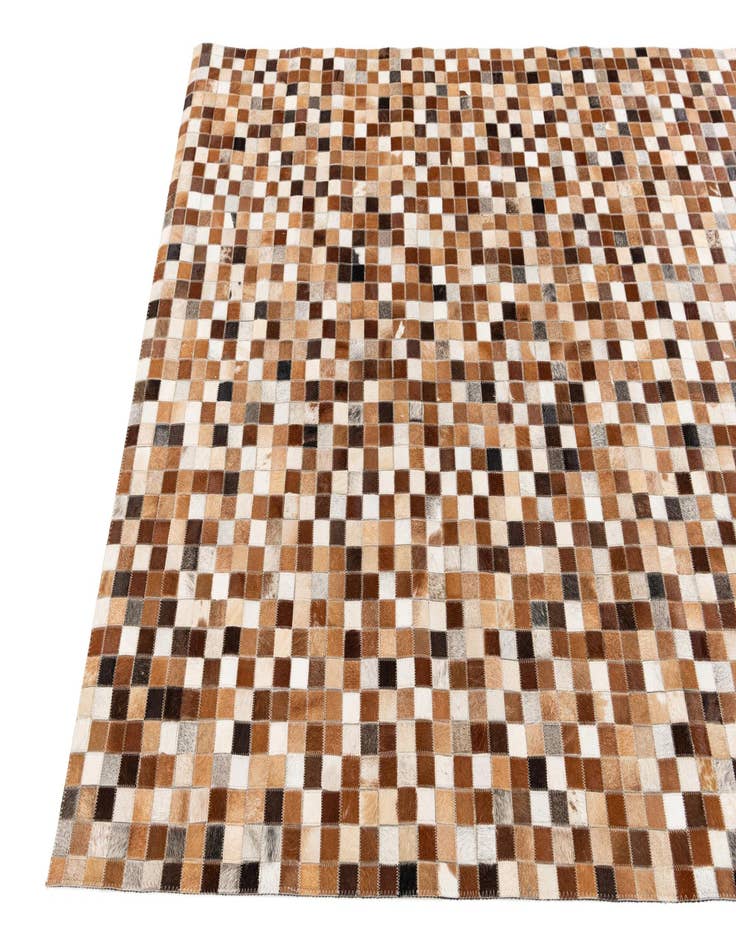 Detail image of 5' x 7' 11 Cowhide Stocks Rug