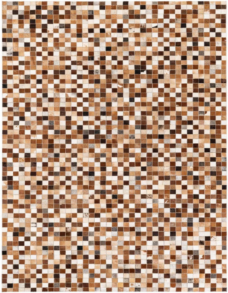 Detail image of 5' x 7' 11 Cowhide Stocks Rug