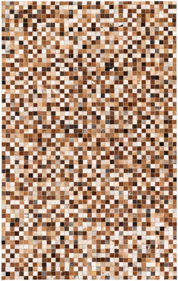 Detail image of 5' x 7' 11 Cowhide Stocks Rug