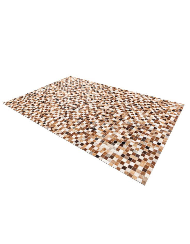 Detail image of 5' 1 x 7' 11 Cowhide Stocks Rug