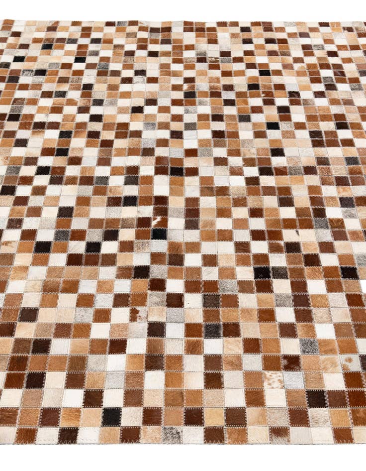 Detail image of 5' 1 x 7' 11 Cowhide Stocks Rug