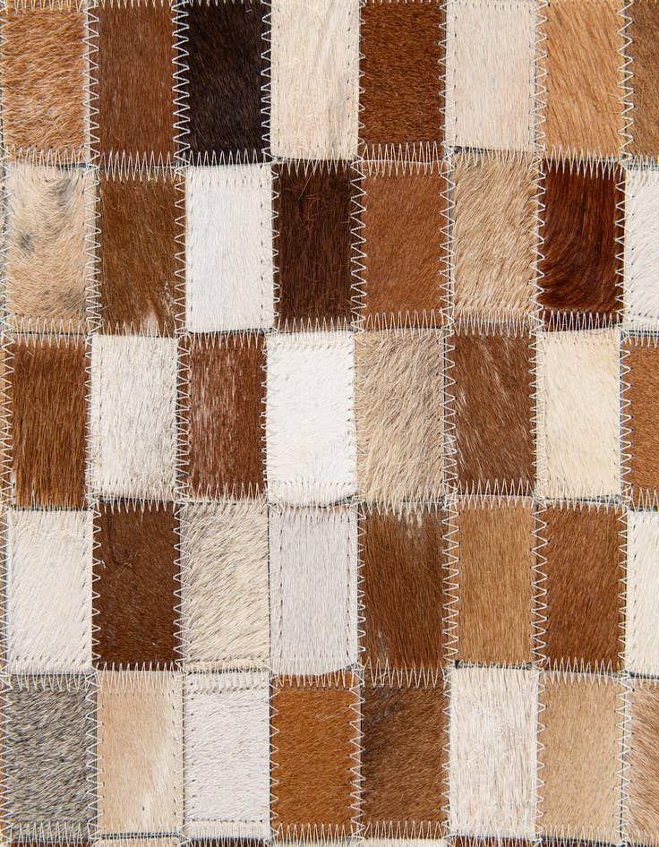 Detail image of 5' 1 x 7' 11 Cowhide Stocks Rug