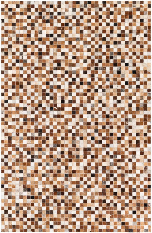 Detail image of 5' 1 x 7' 11 Cowhide Stocks Rug