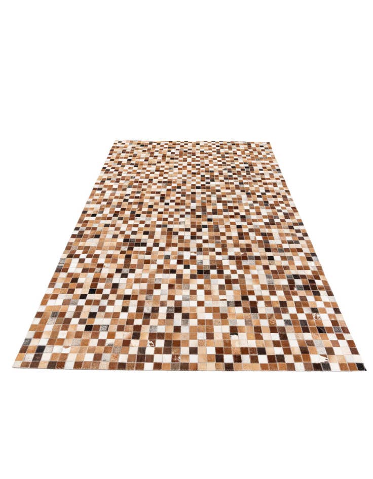 Detail image of 5' 1 x 7' 11 Cowhide Stocks Rug