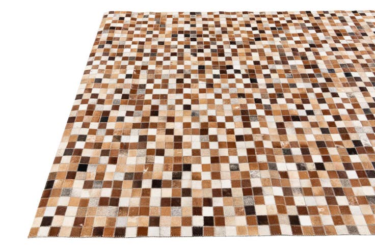 Detail image of 5' 1 x 7' 11 Cowhide Stocks Rug