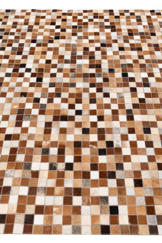 Detail image of 5' 1 x 7' 11 Cowhide Stocks Rug