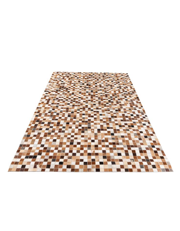 Detail image of 5' 1 x 7' 11 Cowhide Stocks Rug