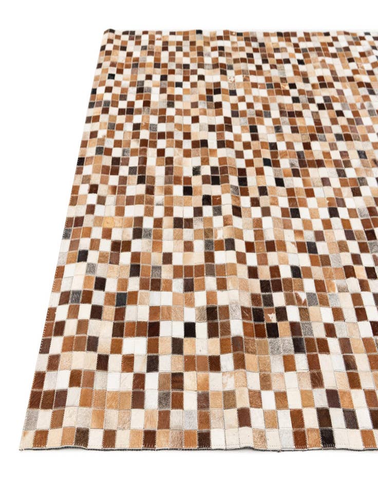 Detail image of 5' 1 x 7' 11 Cowhide Stocks Rug