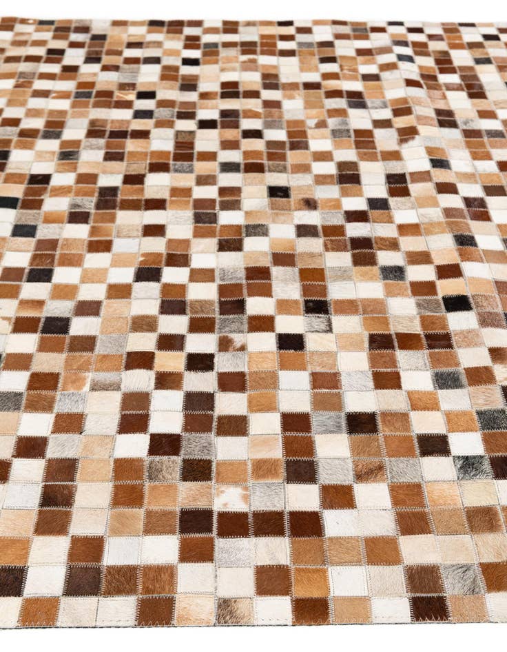 Detail image of 5' 1 x 7' 11 Cowhide Stocks Rug