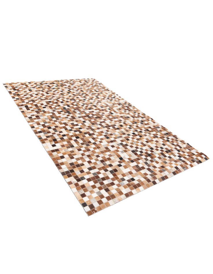Detail image of 5' 1 x 7' 11 Cowhide Stocks Rug