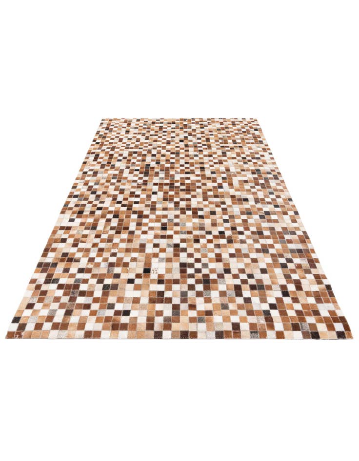 Detail image of 5' 1 x 7' 11 Cowhide Stocks Rug