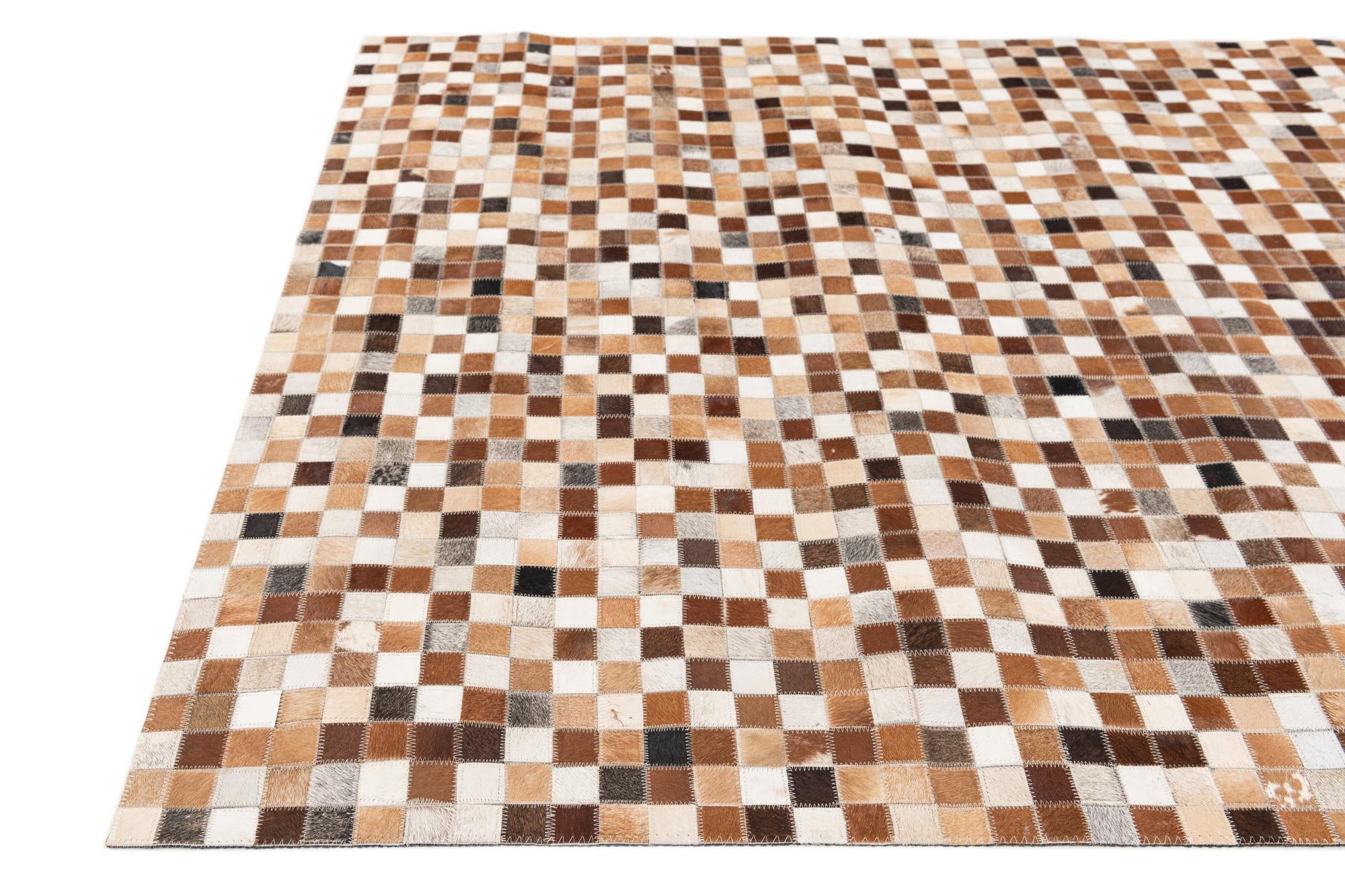 5' 1 x 7' 11 Cowhide Stocks Rug