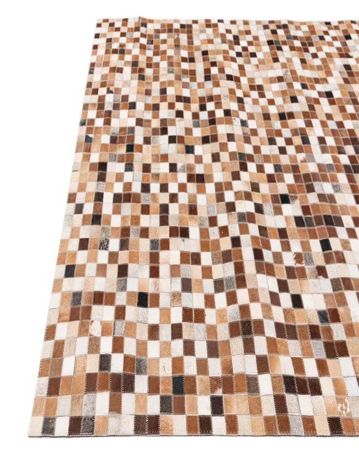 Detail image of 5' 1 x 7' 11 Cowhide Stocks Rug