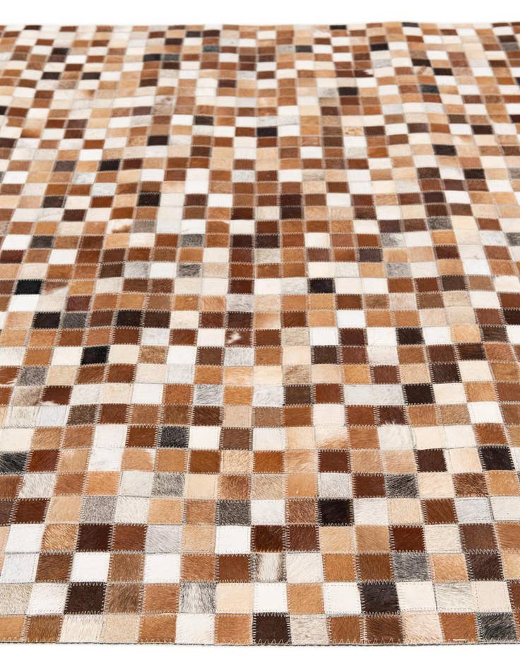 Detail image of 5' 1 x 7' 11 Cowhide Stocks Rug