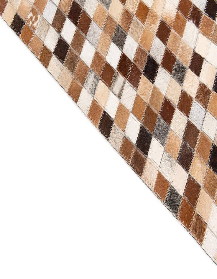 Detail image of 5' 1 x 7' 11 Cowhide Stocks Rug