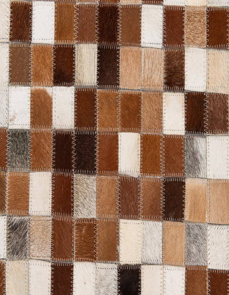 Detail image of 5' 1 x 7' 11 Cowhide Stocks Rug
