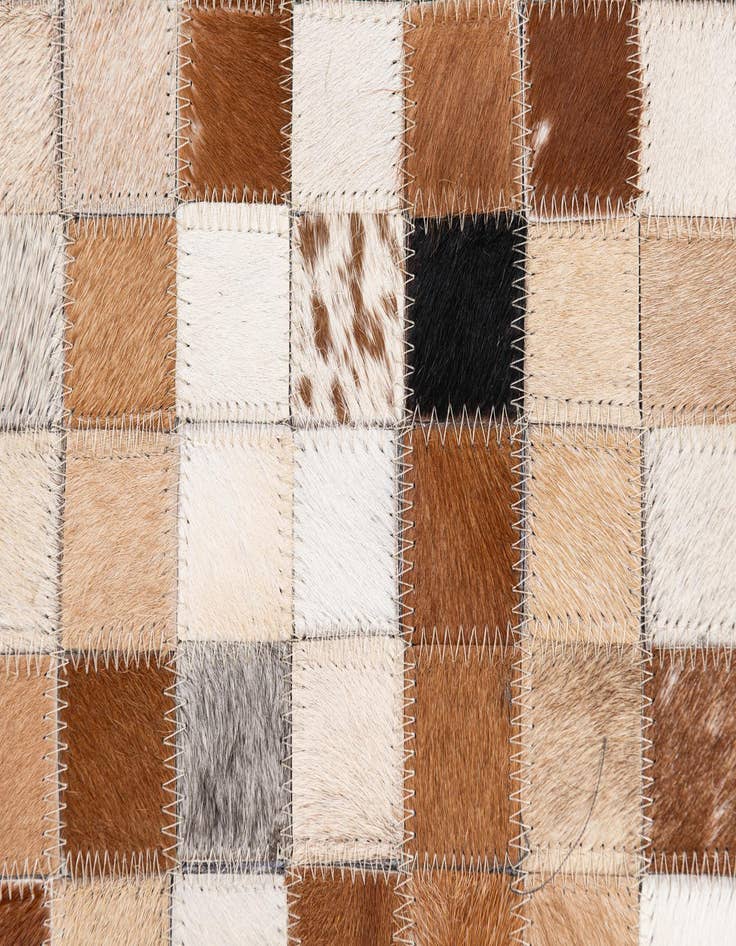 Detail image of 5' 1 x 7' 11 Cowhide Stocks Rug