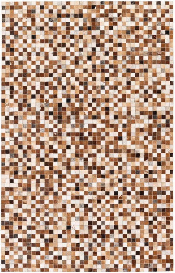 Detail image of 5' 1 x 7' 11 Cowhide Stocks Rug