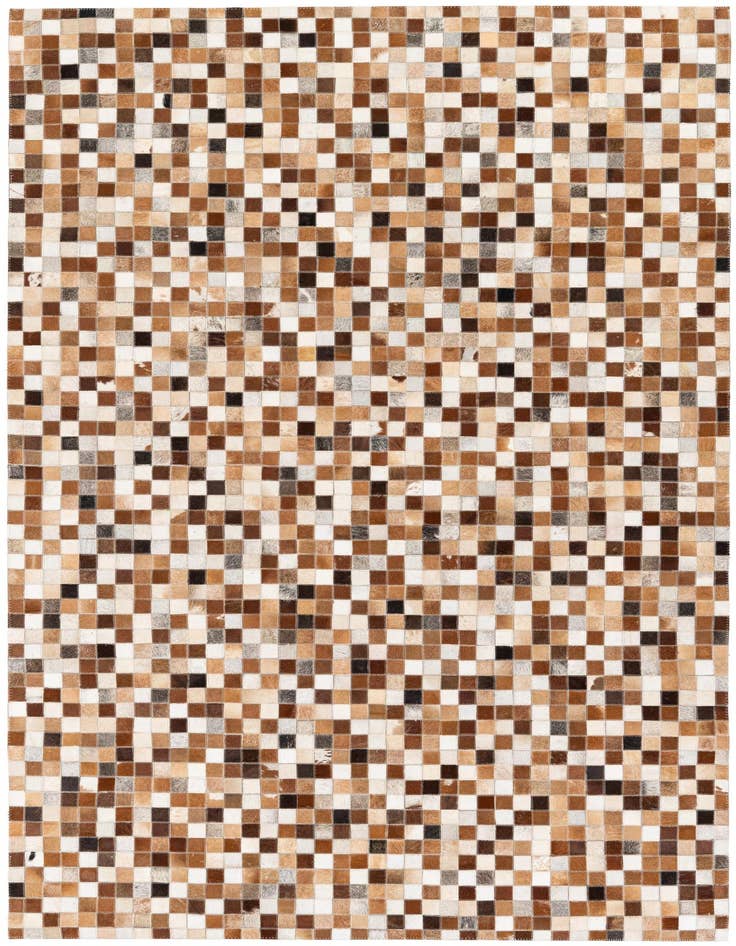 Detail image of 5' x 7' 10 Cowhide Stocks Rug