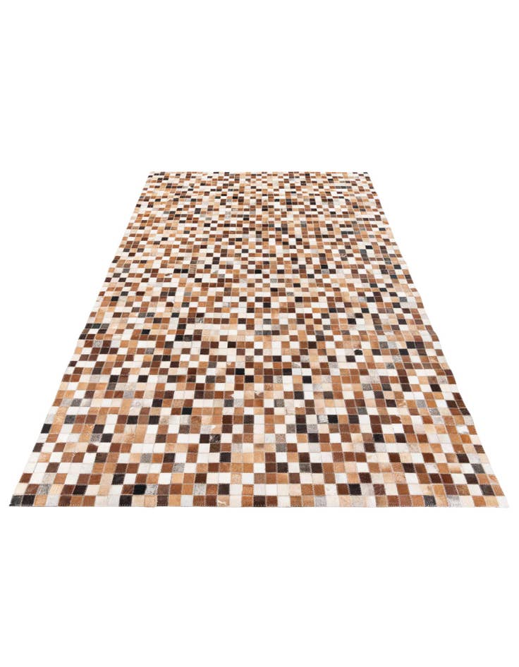 Detail image of 5' 2 x 7' 11 Cowhide Stocks Rug