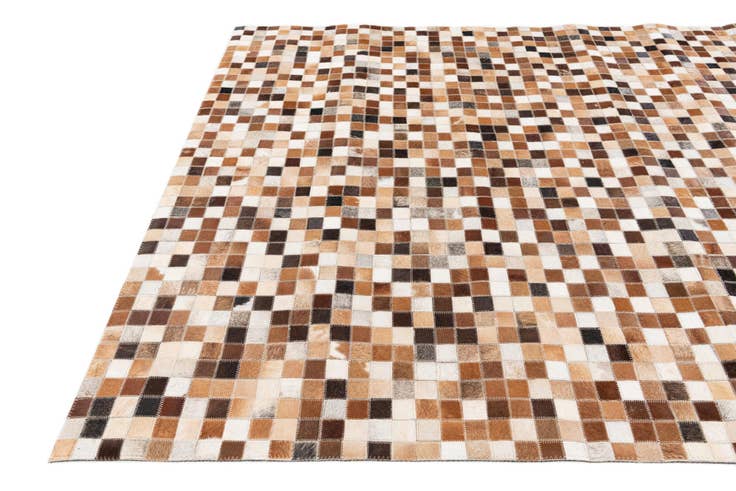 Detail image of 5' 2 x 7' 11 Cowhide Stocks Rug