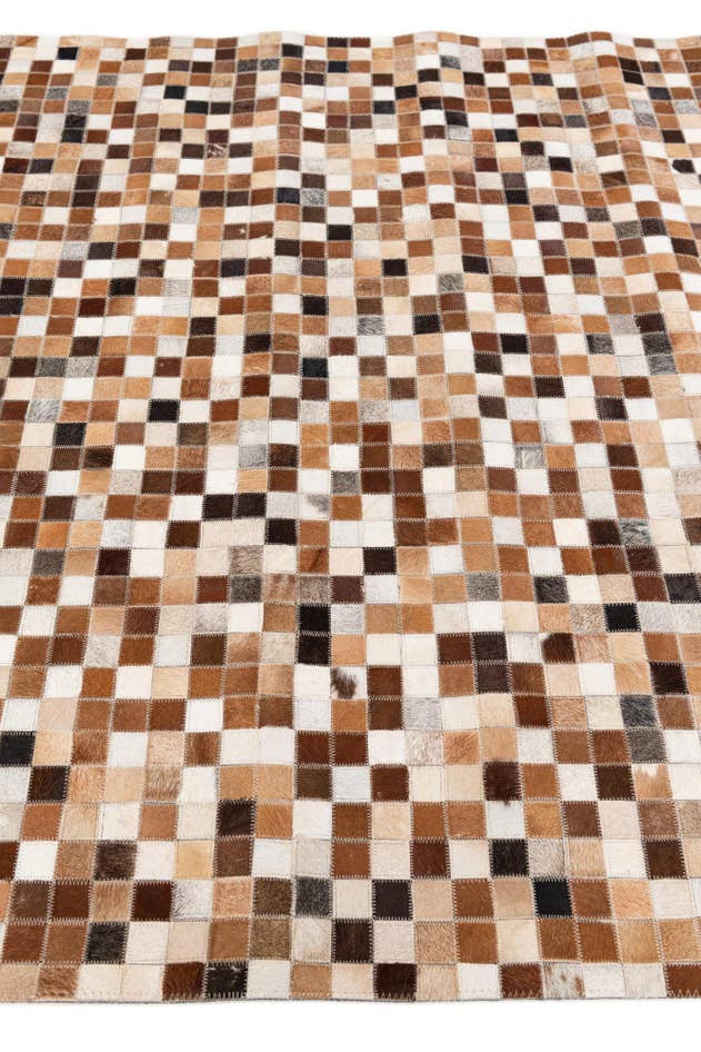 Detail image of 5' 2 x 7' 11 Cowhide Stocks Rug