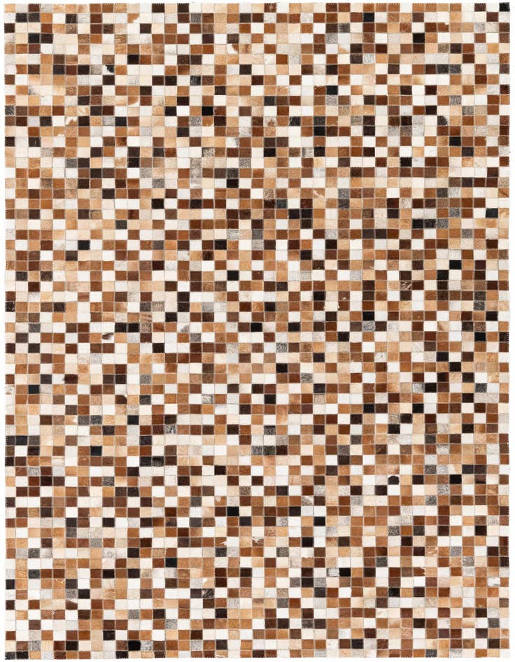 Detail image of 5' 2 x 7' 11 Cowhide Stocks Rug