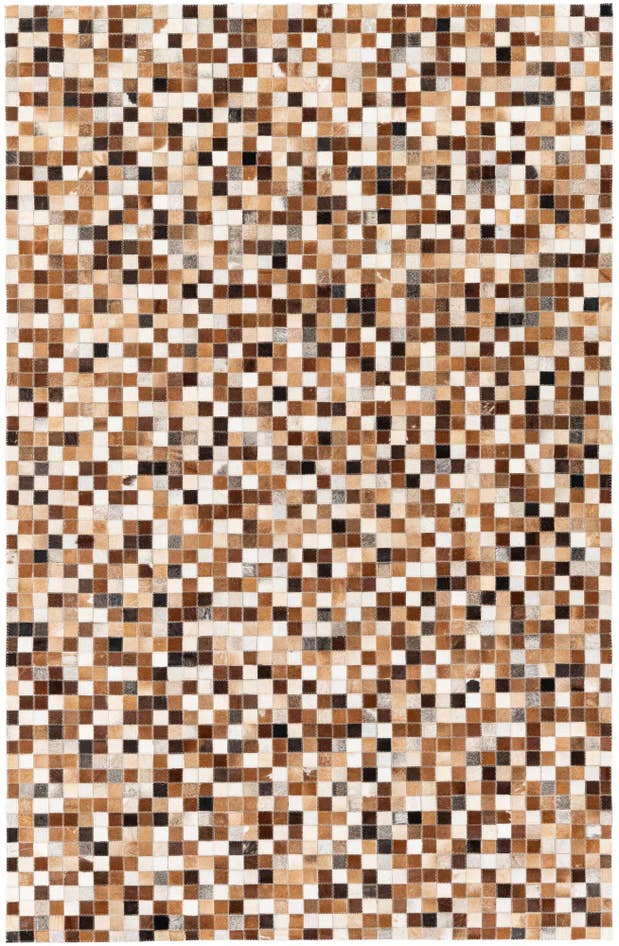 Detail image of 5' 2 x 7' 11 Cowhide Stocks Rug
