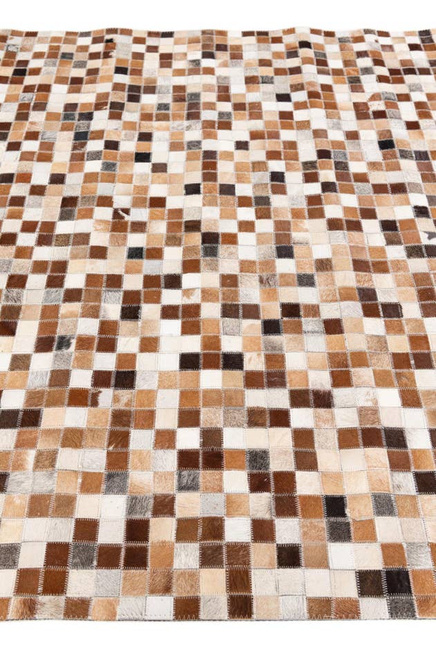 Detail image of 5' 1 x 7' 11 Cowhide Stocks Rug