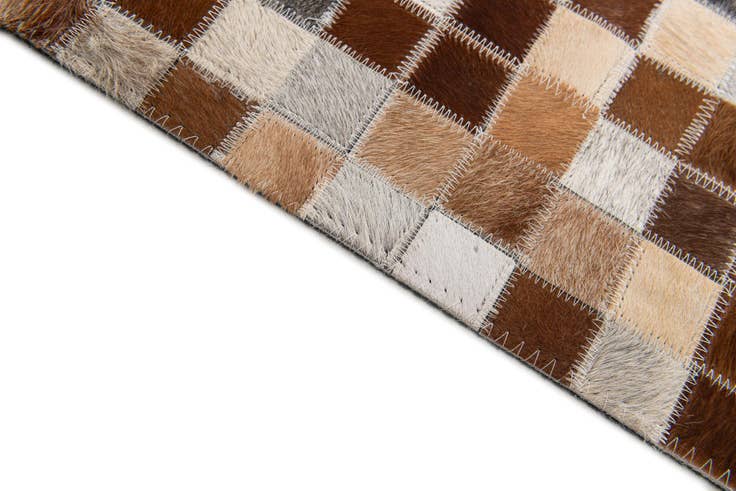 Detail image of 5' 1 x 7' 11 Cowhide Stocks Rug