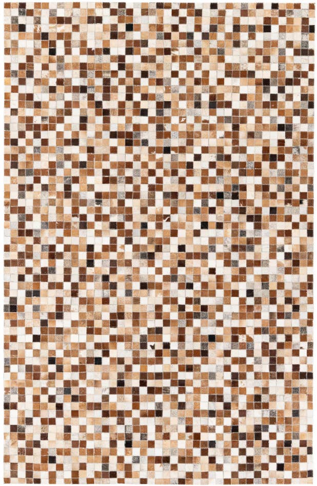Detail image of 5' 1 x 7' 11 Cowhide Stocks Rug