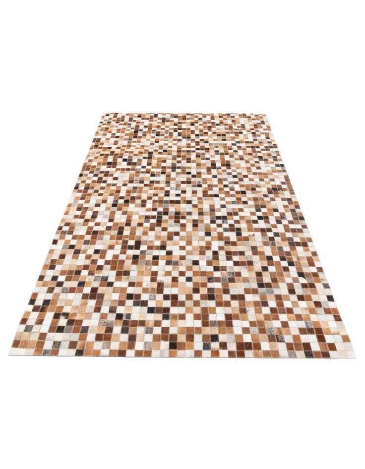 Detail image of 5' 1 x 7' 10 Cowhide Stocks Rug