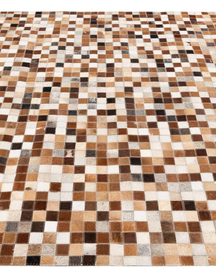 Detail image of 5' 1 x 7' 10 Cowhide Stocks Rug
