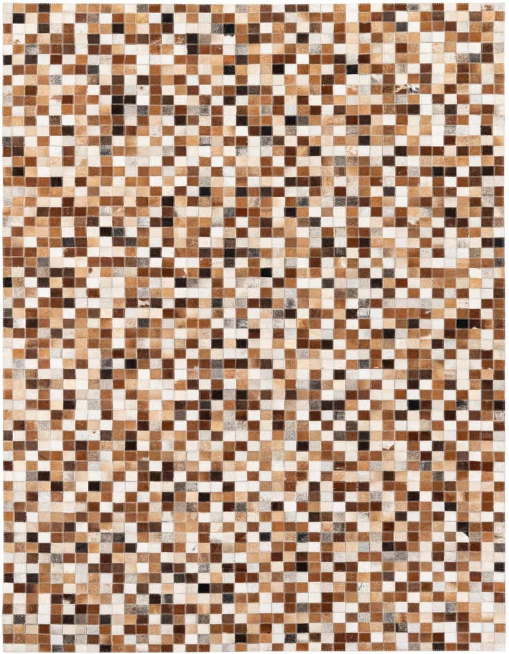 Detail image of 5' 1 x 7' 10 Cowhide Stocks Rug