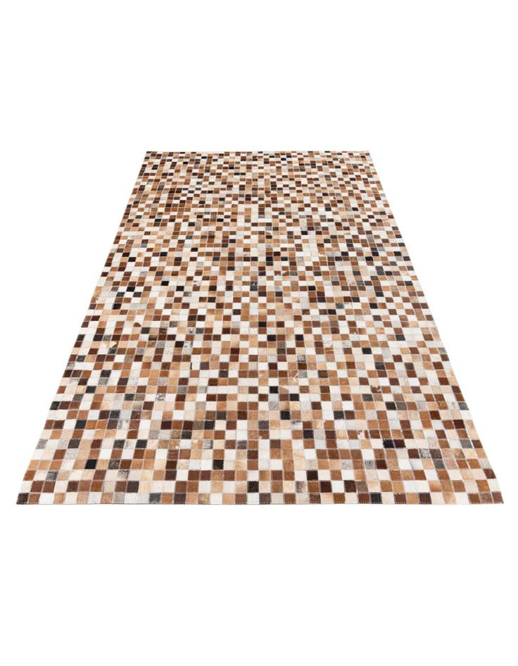 Detail image of 5' x 7' 10 Cowhide Stocks Rug