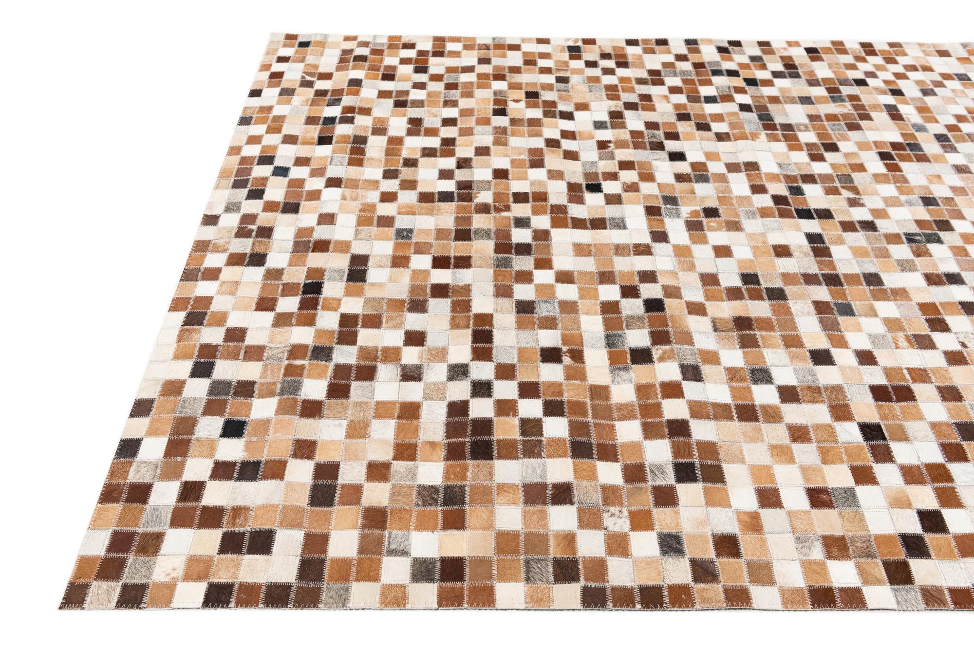 5' x 7' 10 Cowhide Stocks Rug