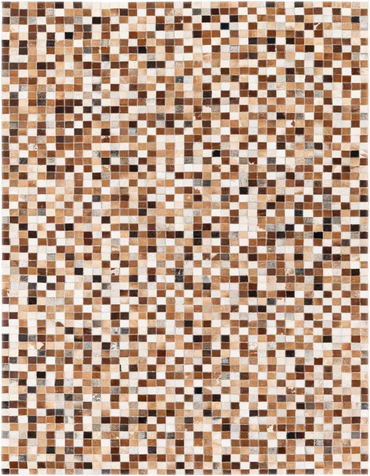 Detail image of 5' x 7' 10 Cowhide Stocks Rug