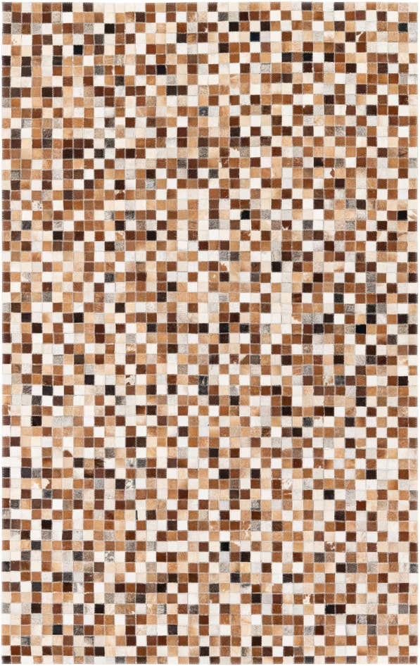 Detail image of 5' x 7' 10 Cowhide Stocks Rug