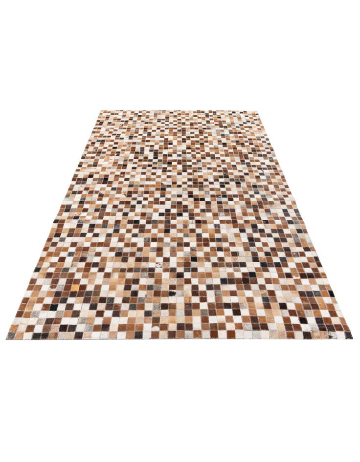 Detail image of 5' 2 x 7' 11 Cowhide Stocks Rug