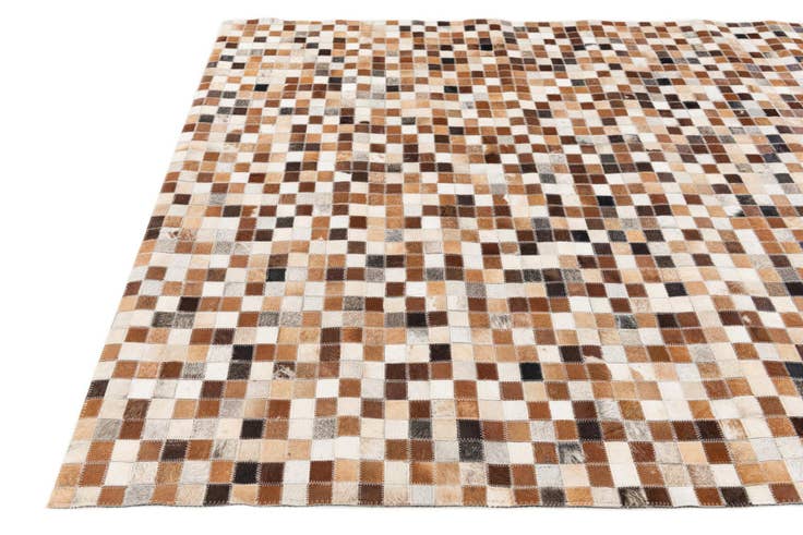 Detail image of 5' 2 x 7' 11 Cowhide Stocks Rug