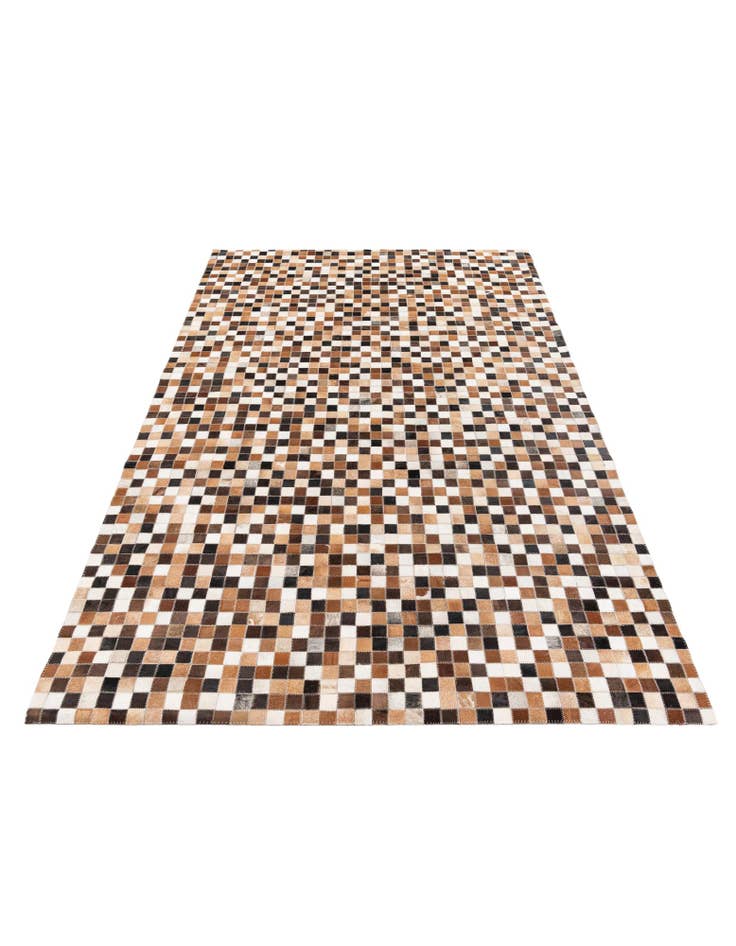 Detail image of 5' 1 x 7' 11 Cowhide Stocks Rug