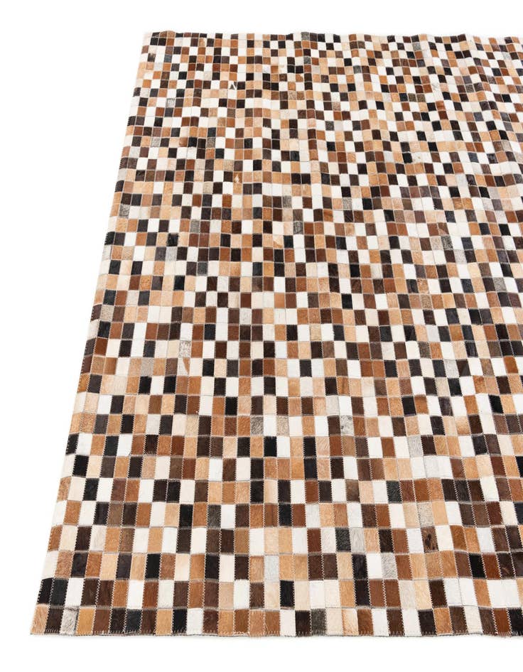 Detail image of 5' 1 x 7' 11 Cowhide Stocks Rug