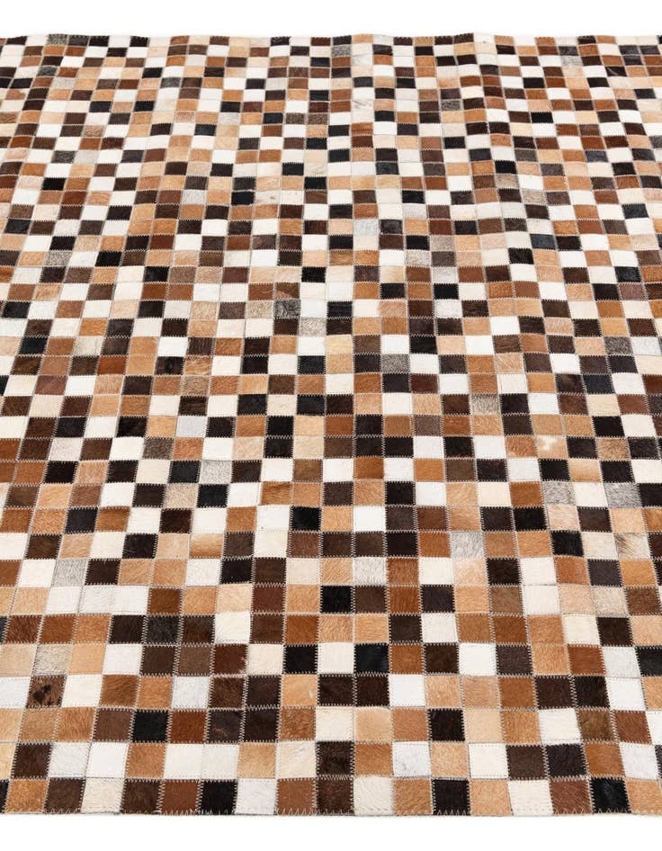 Detail image of 5' 1 x 7' 11 Cowhide Stocks Rug