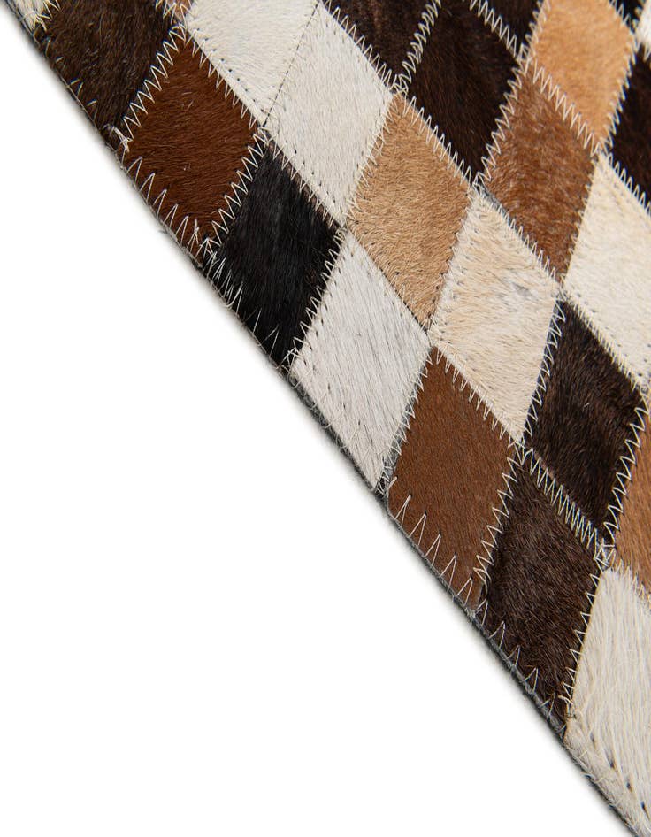 Detail image of 5' 1 x 7' 11 Cowhide Stocks Rug