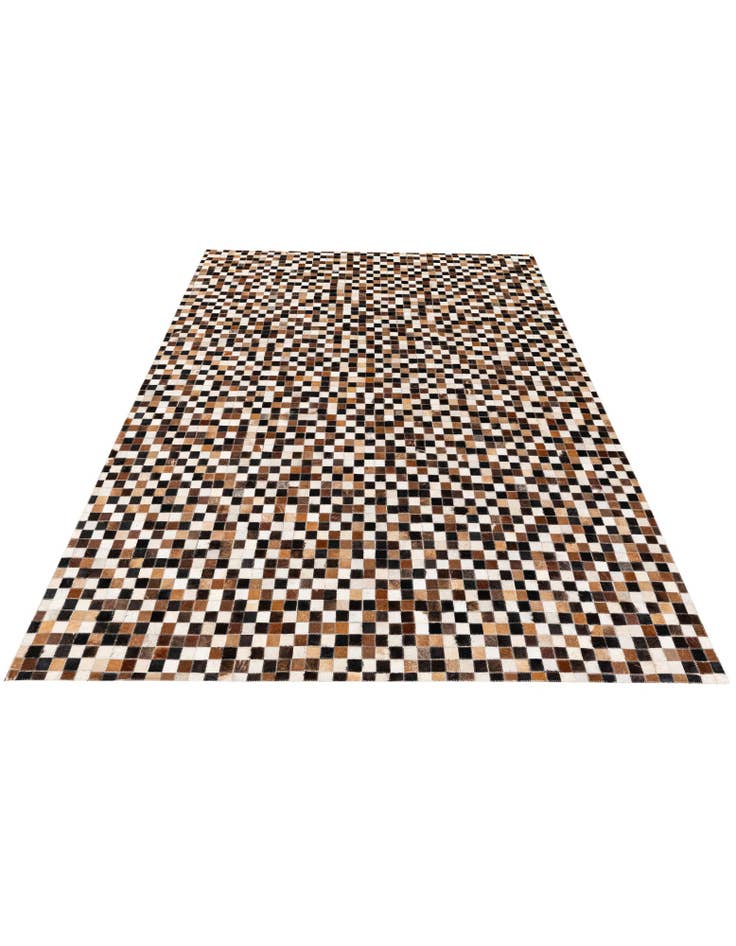Detail image of 5' 5 x 7' 6 Cowhide Stocks Rug