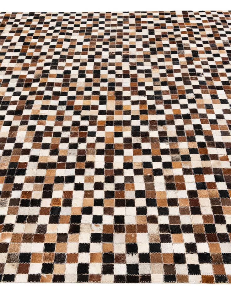 Detail image of 5' 5 x 7' 6 Cowhide Stocks Rug